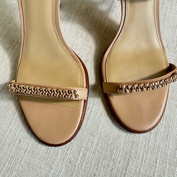 Coach Nude‎ Heeled Sandals |Size 10 B - Picture 4 of 7